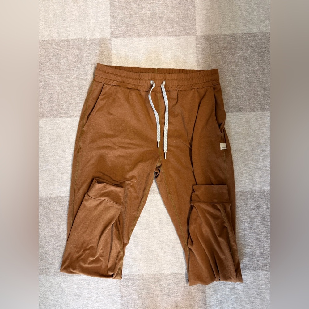 Vuori burnt orange performance jogger